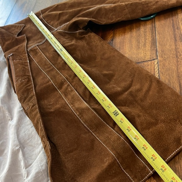 Wilson's Leather Jacket chocolate Brown Suede Size Medium Men's Vintage - Picture 12 of 16
